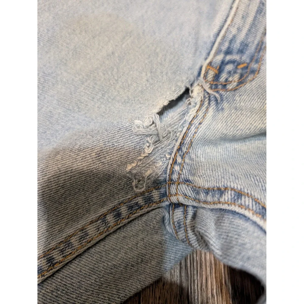 VTG Levis 505 Jeans Light Wash Denim Regular Fit Straight Leg Size‎ 34x30 READ